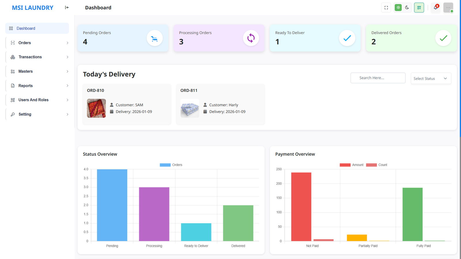 CleanMaster dashboard